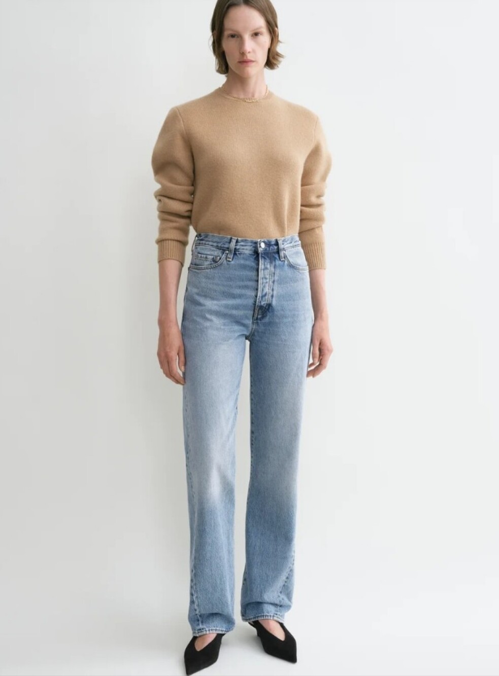Toteme Twisted Seam Straight Leg Jeans Full Length Organic Cotton